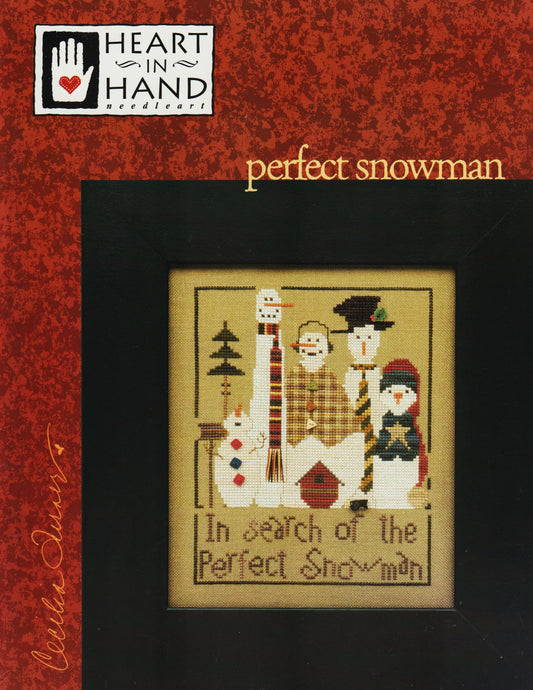 Heart In Hand Perfect Snowman cross stitch pattern