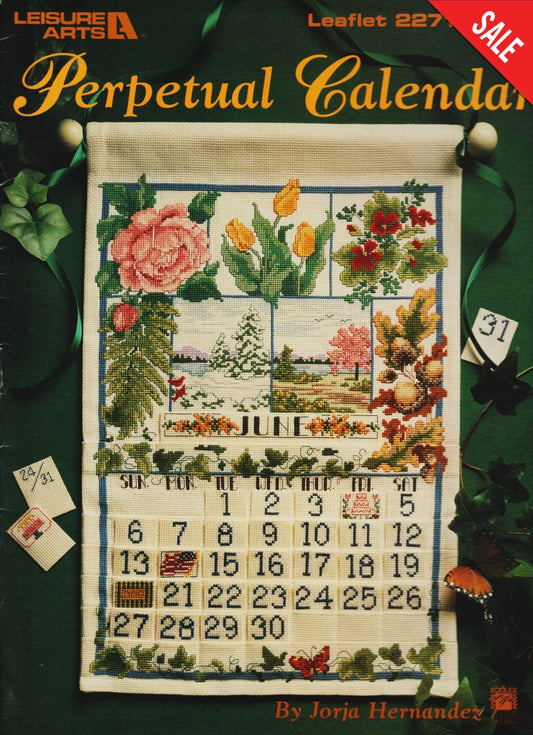 Leisure Arts Perpetual Calendar 2271 cross stitch pattern