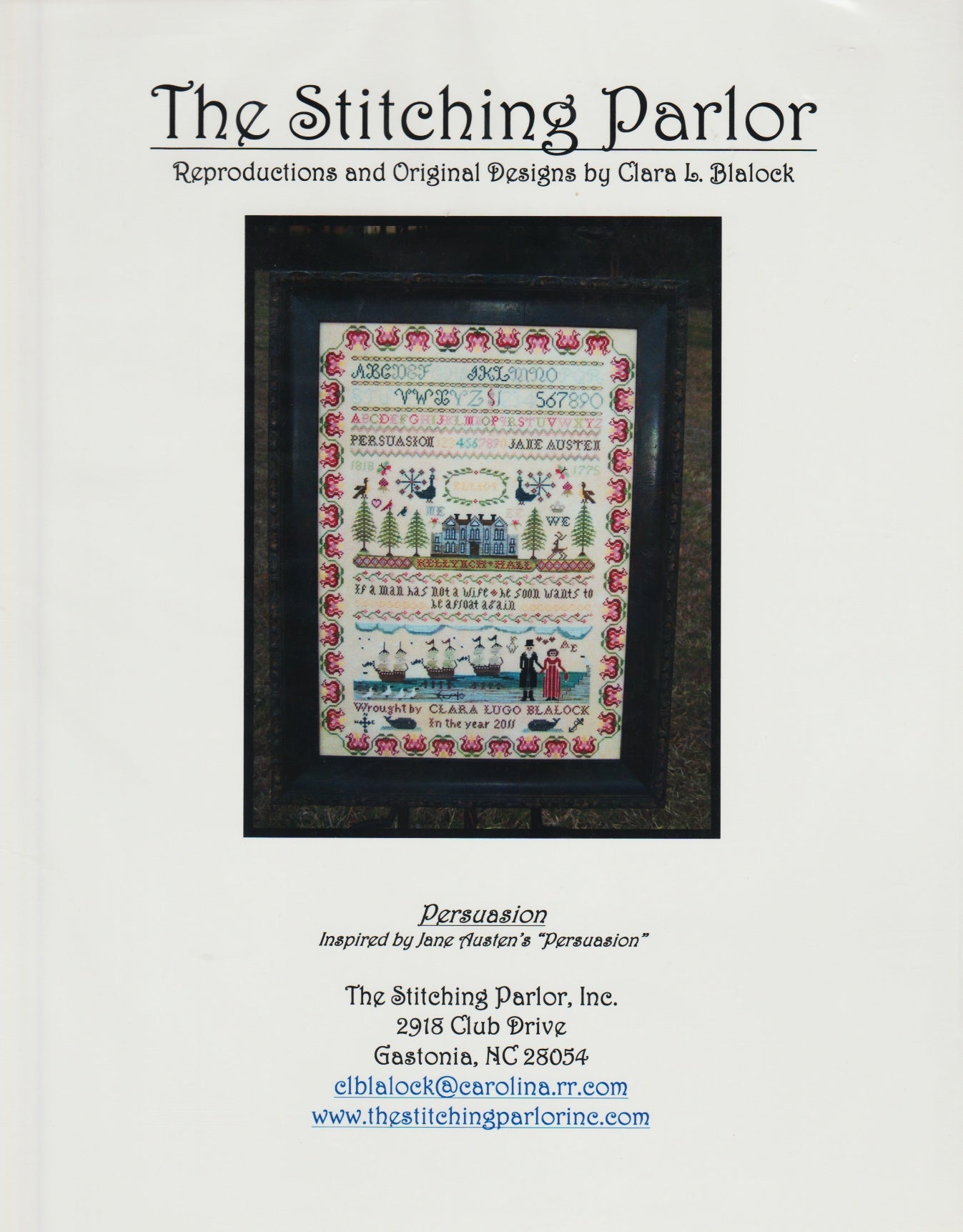 The Stitching Parlor Persuasion cross stitch pattern