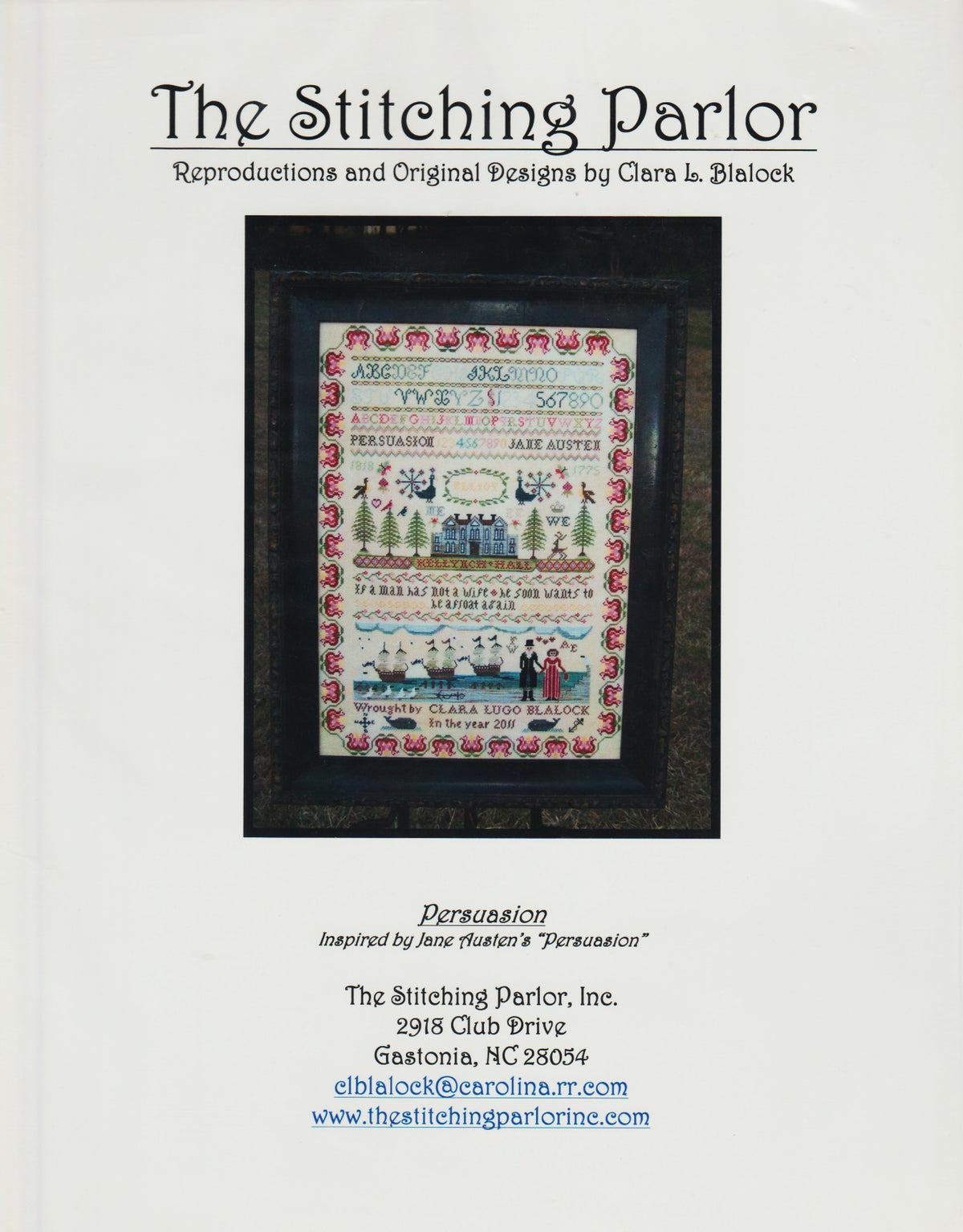 The Stitching Parlor Persuasion cross stitch pattern