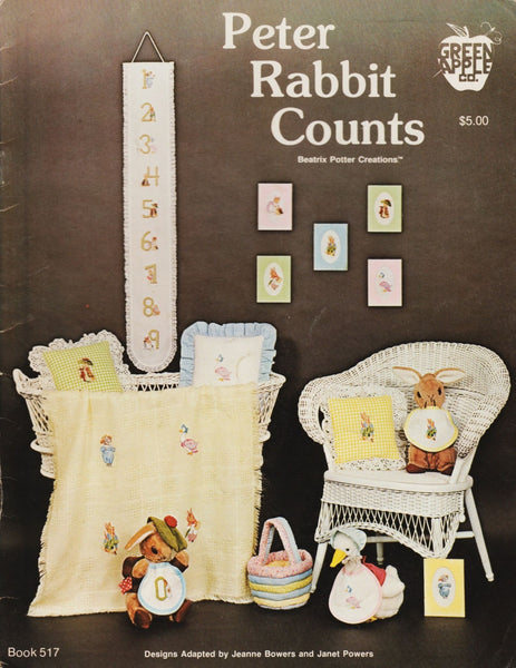 Green Apple Peter Rabbit Counts 517 cross stitch pattern
