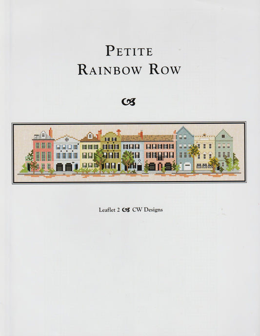 CW Designs Petite Rainbow Row cross stitch pattern