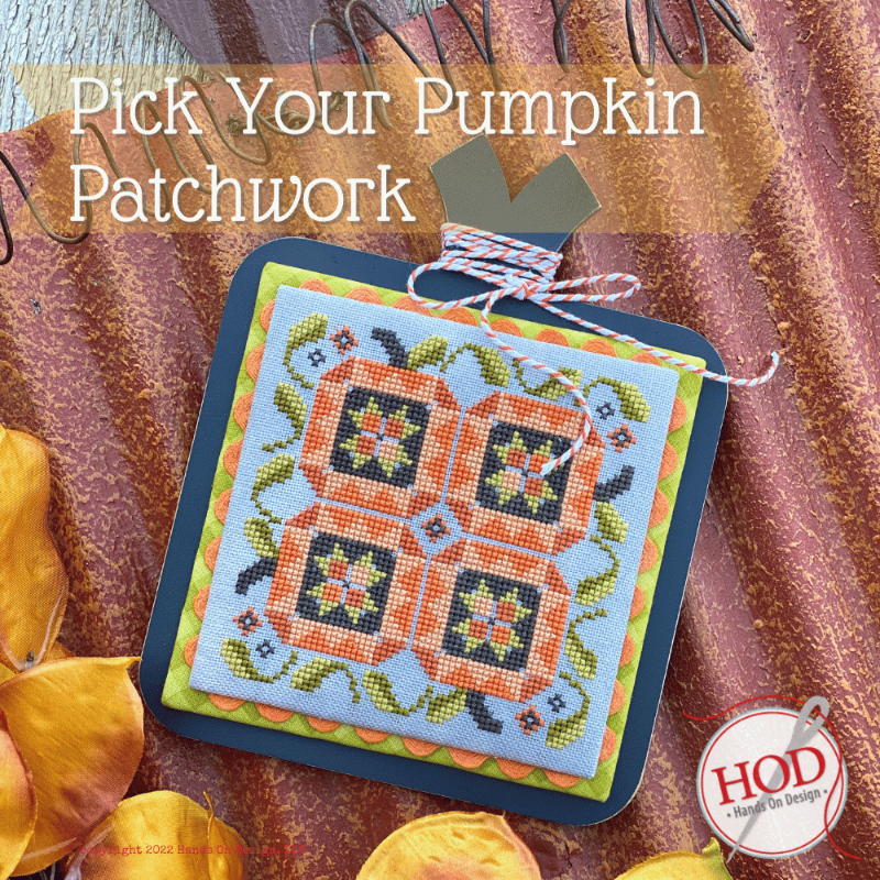 Hands On Design Pick Your Pumpkin Patchwork HD-295 cross stitch pattern