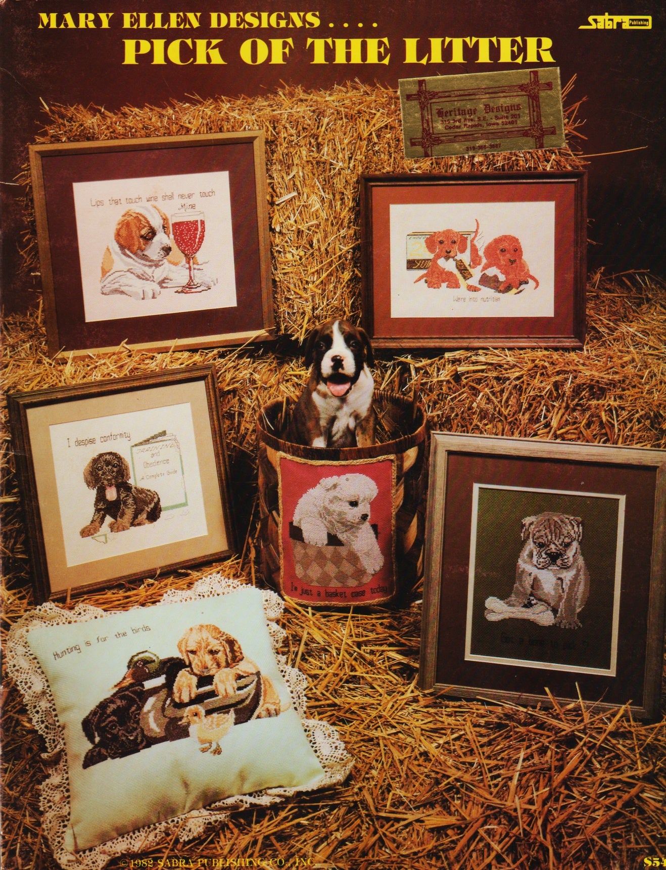 Sabra Pick of the Litter S54 cross stitch pattern