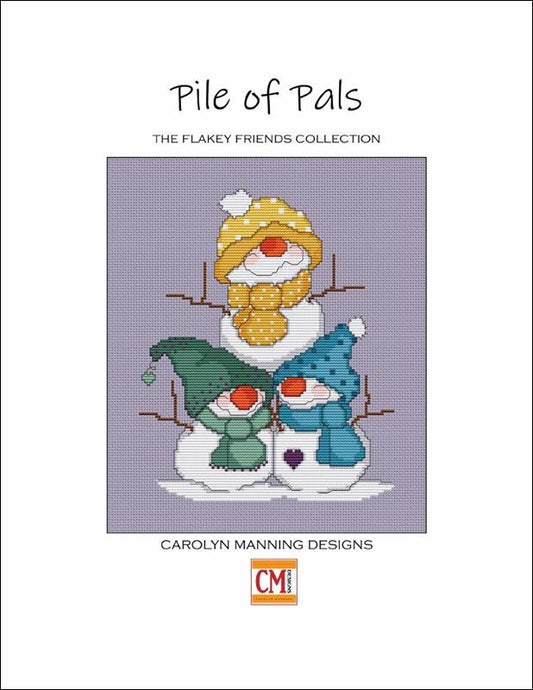 Carolyn Manning Pile of Pals Christmas Gnome cross stitch pattern