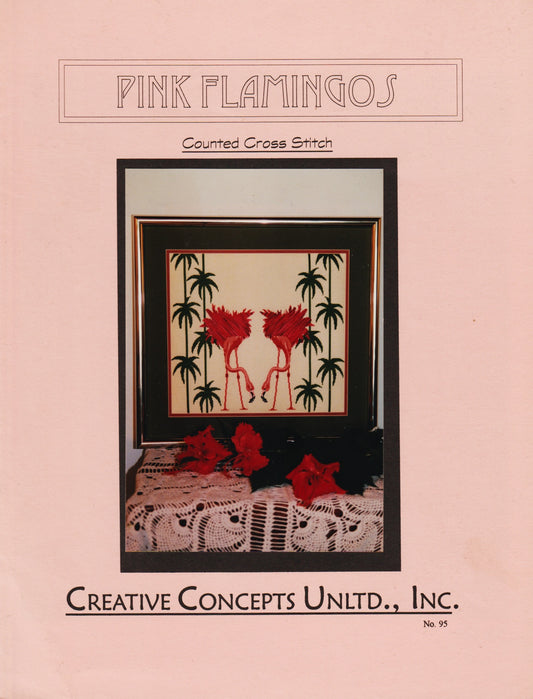 Creative Concepts Pink Flamingo 95 cross stitch pattern
