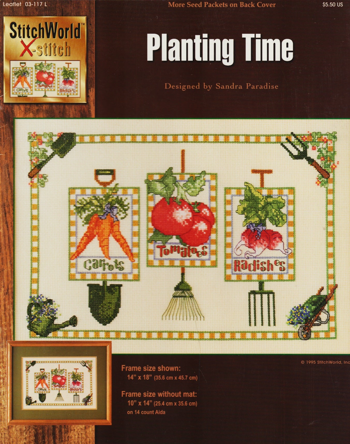 StitchWorld X-Stitch Planting Time 03-117L vegetable cross stitch pattern