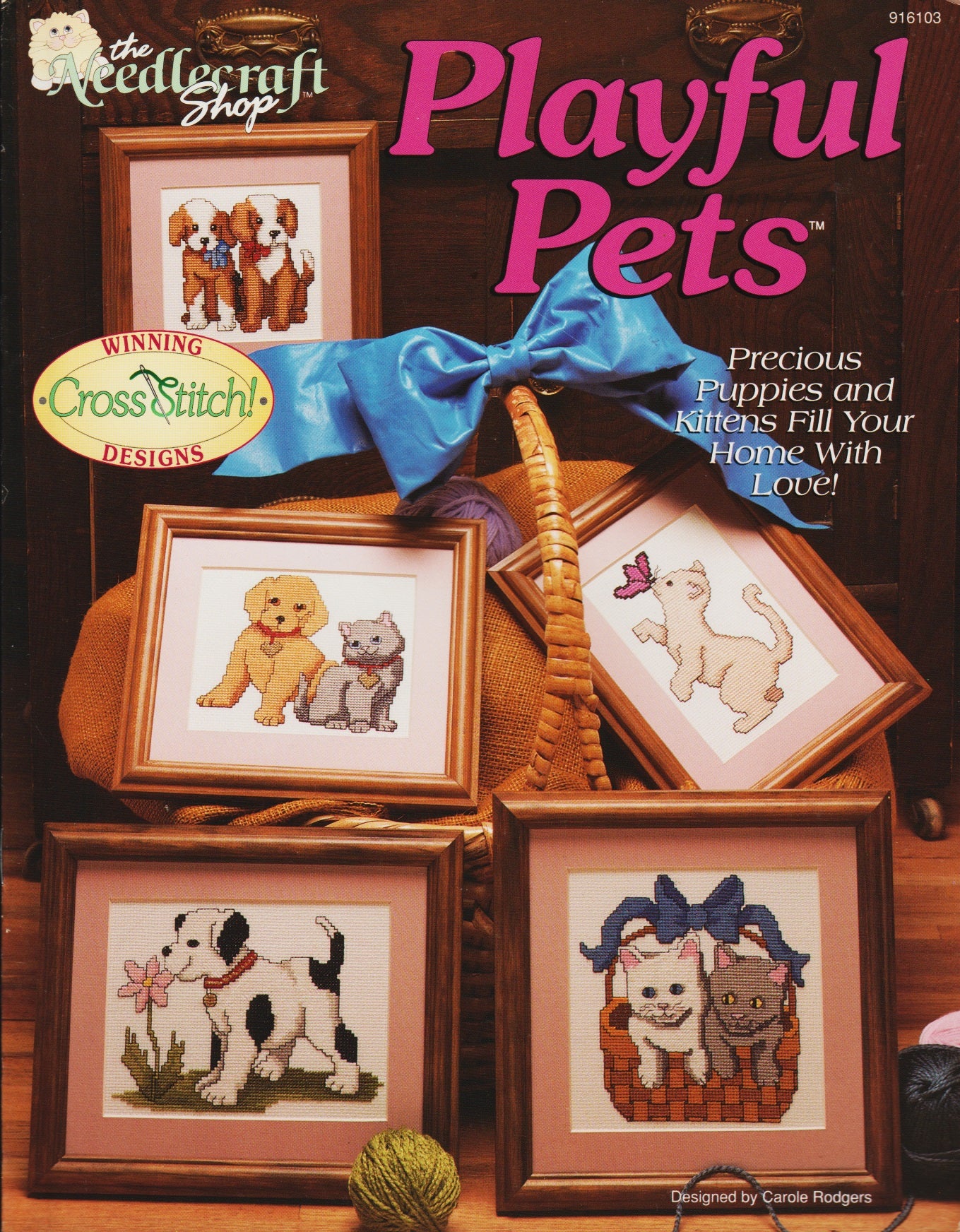 The Needlecraft Shop Playful Pets 916103 cross stitch pattern