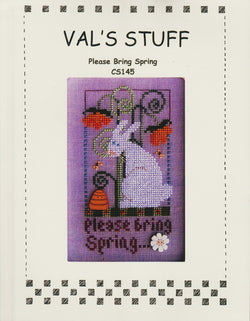 Val's Stuff Please Bring Spring CS145 cross stitch pattern