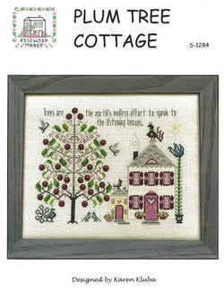 Rosewood Manor Plum Tree Cottage S-1284 cross stitch pattern