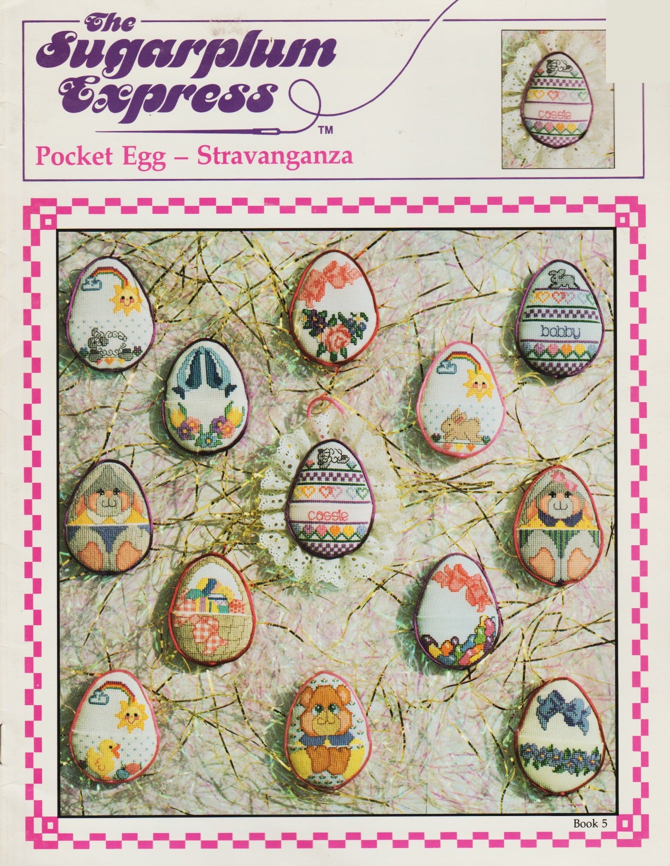 Sugarplum Express Pocket Egg - Stravanganza 5 cross stitch pattern