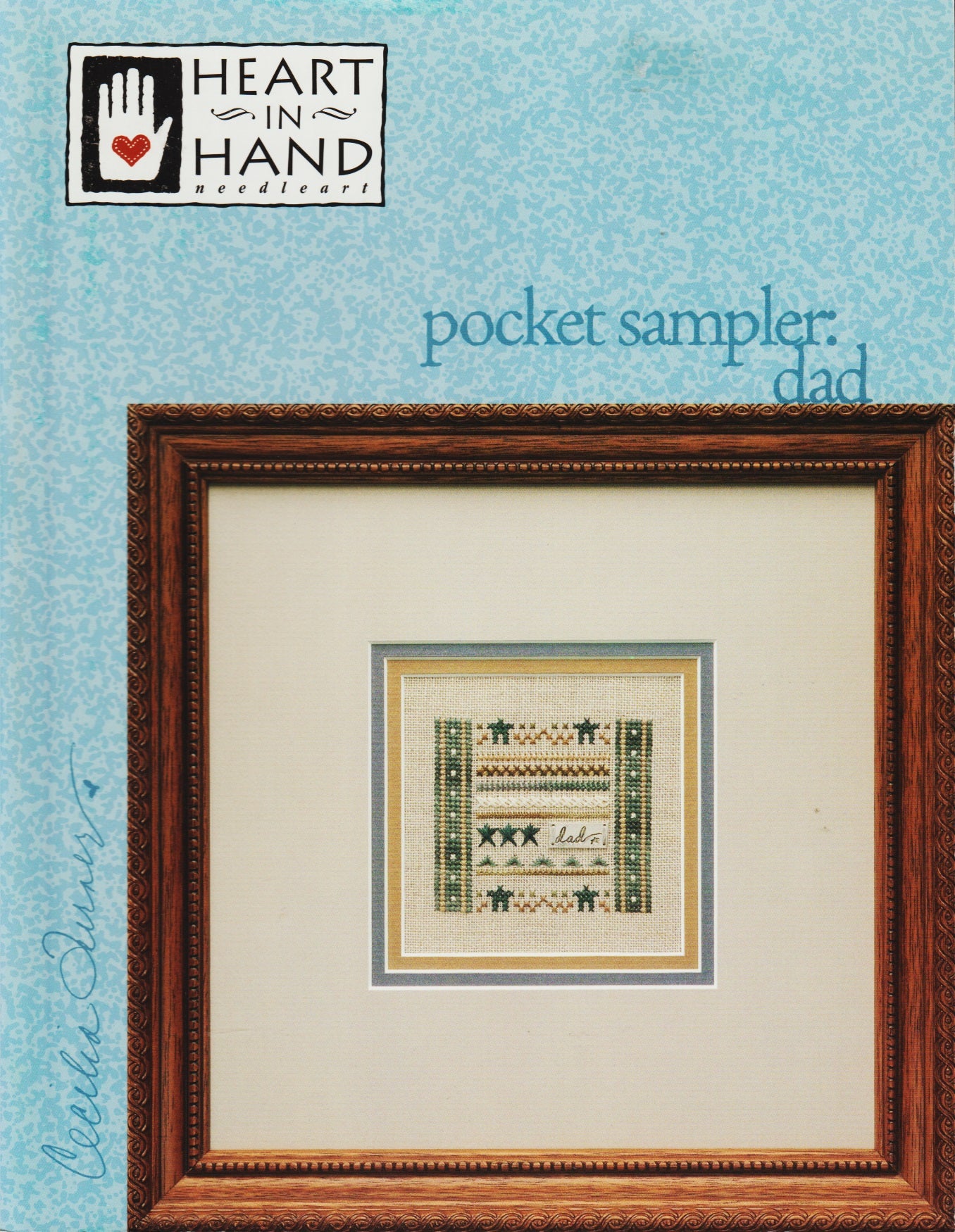 Heart In Hand Pocket Sampler: Dad cross stitch pattern
