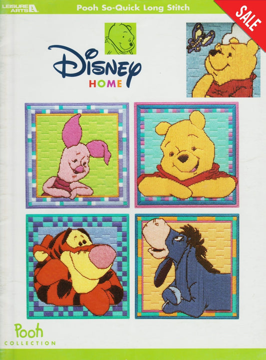 Leisure Arts Pooh So-Quick Long Stitch 1966 needlepoint pattern