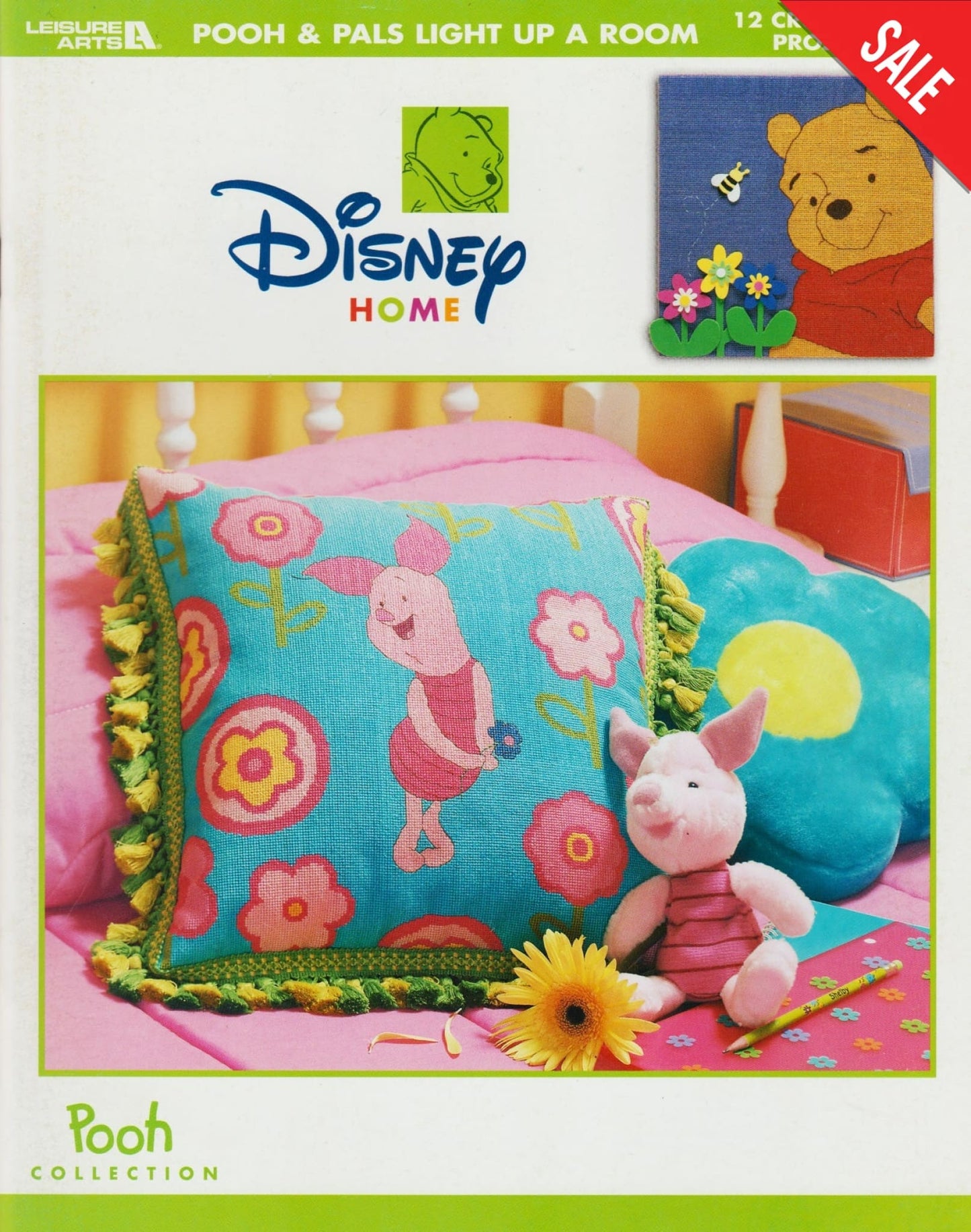 Leisure Arts Pooh & Pals Light Up A Room 3535 Pooh Collection cross stitch pattern