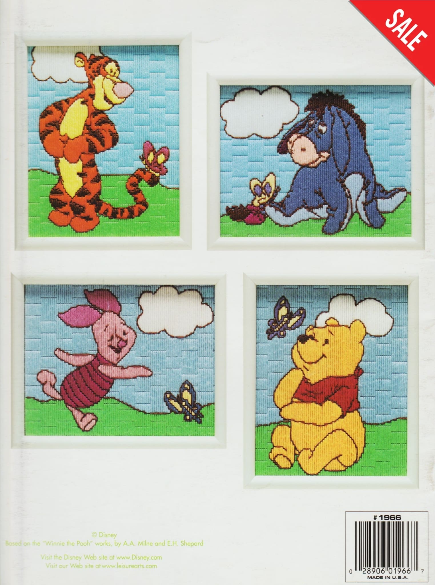 Pooh So-Quick Long Stitch Pattern Pattern