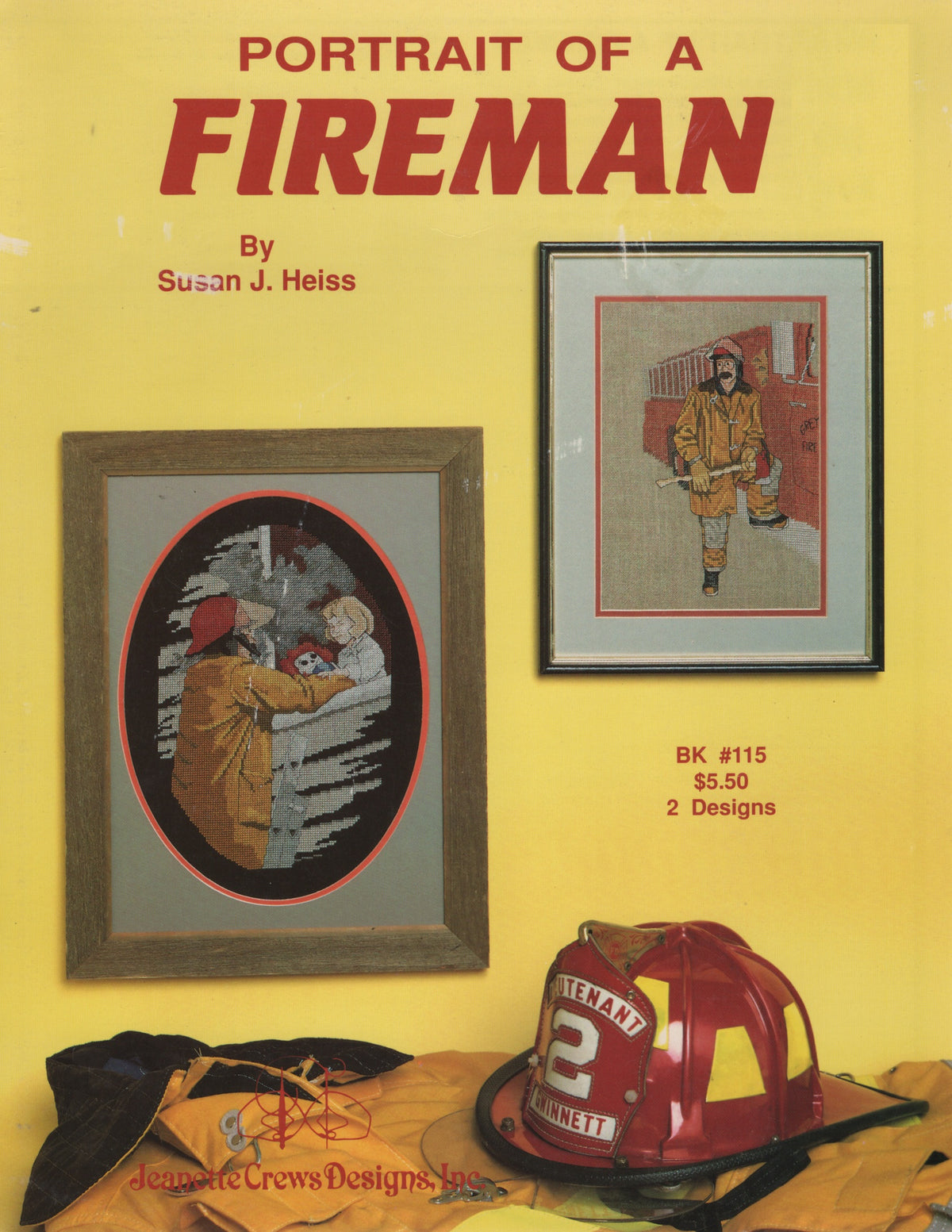 Jeanette Crews Portrait of a Fireman 115 cross stitch pattern
