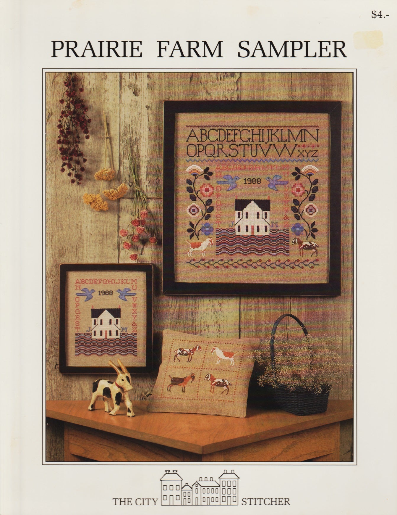 The city Stitcher Prairie Farm Sampler cross stitch pattern