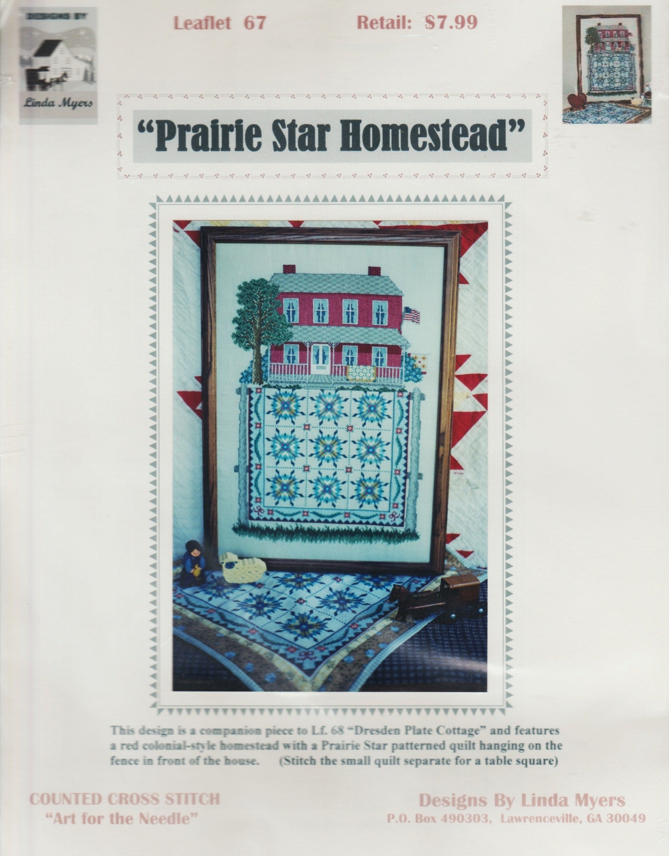 Linda Myers Prairie Star Homestead 67 cross stitch pattern