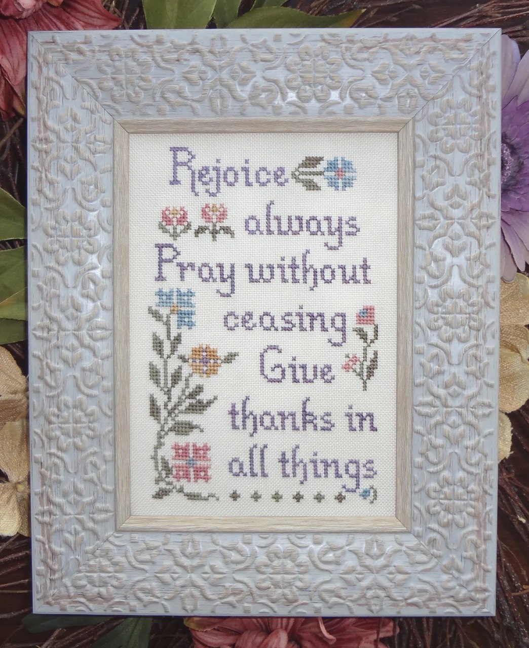 My Big Toe Pray Without Ceasing MBT-216 religious cross stitch pattern