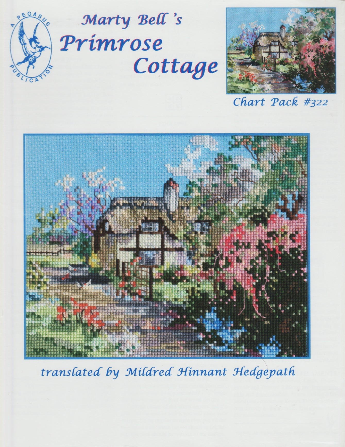 Pegasus Primrose Cottage 322 cross stitch pattern