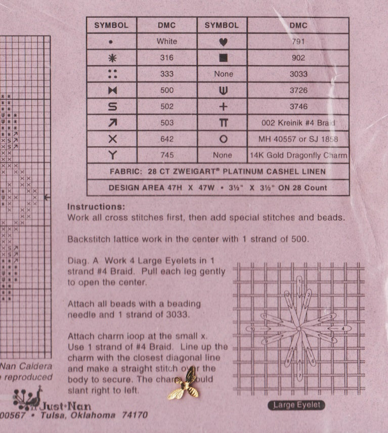 Just Nan Primrose Path JNPC04 cross stitch pattern