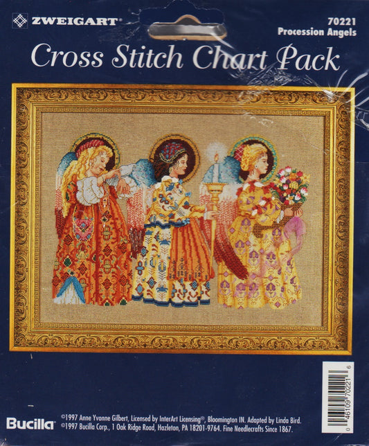 Bucilla Procession Angels 70221 cross stitch pattern
