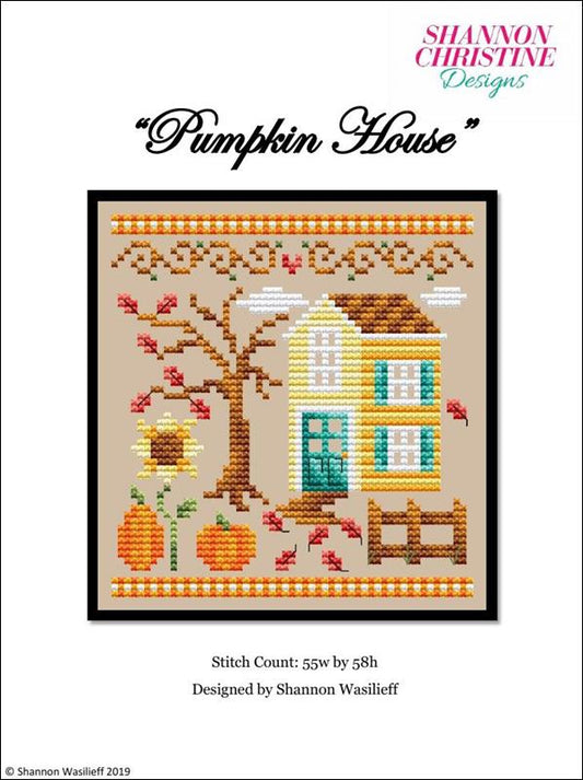 Shannon Christine Pumpkin House cross stitch pattern