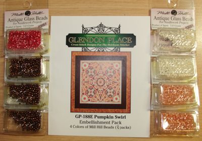 Glendon Place Pumpkin Swirl GP-188 embellishment pack