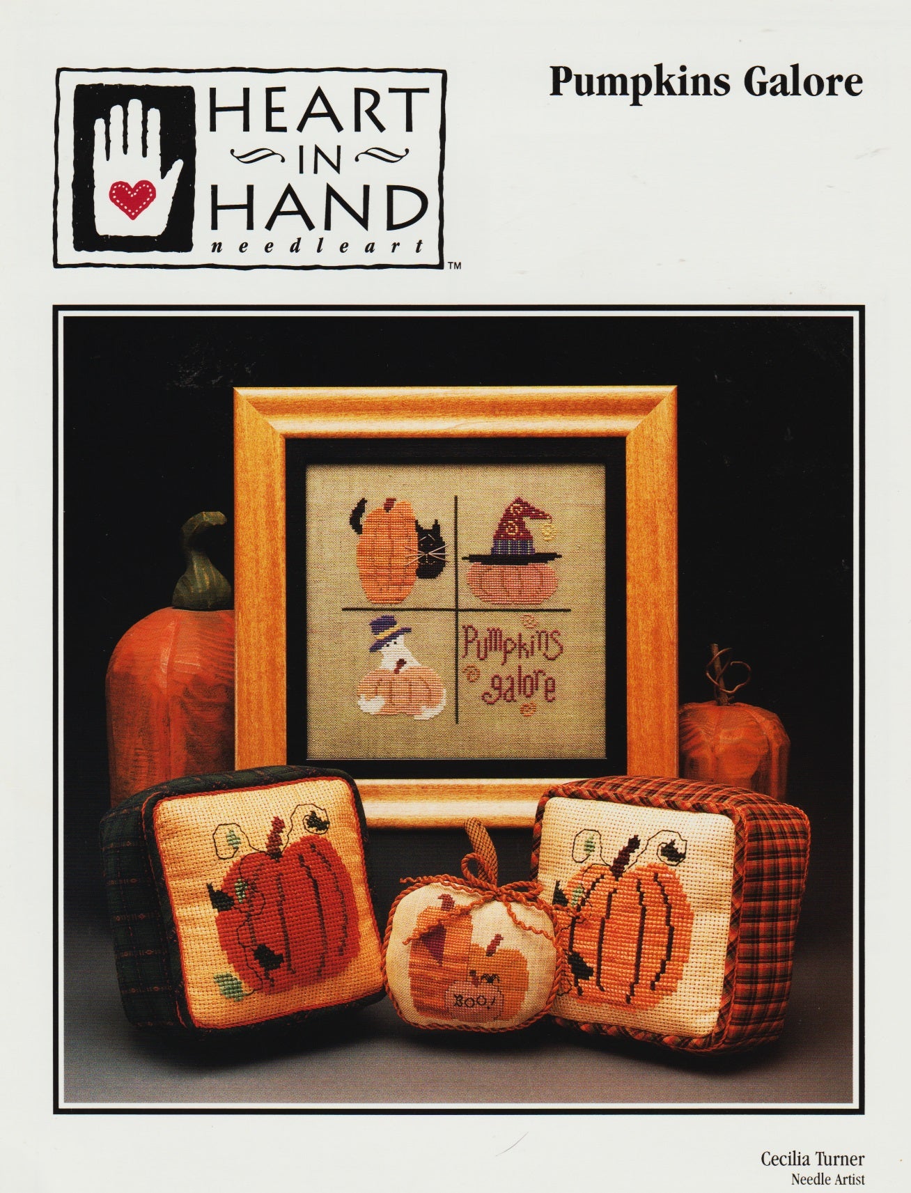 Heart In Hand Pumpkins Galore cross stitch pattern