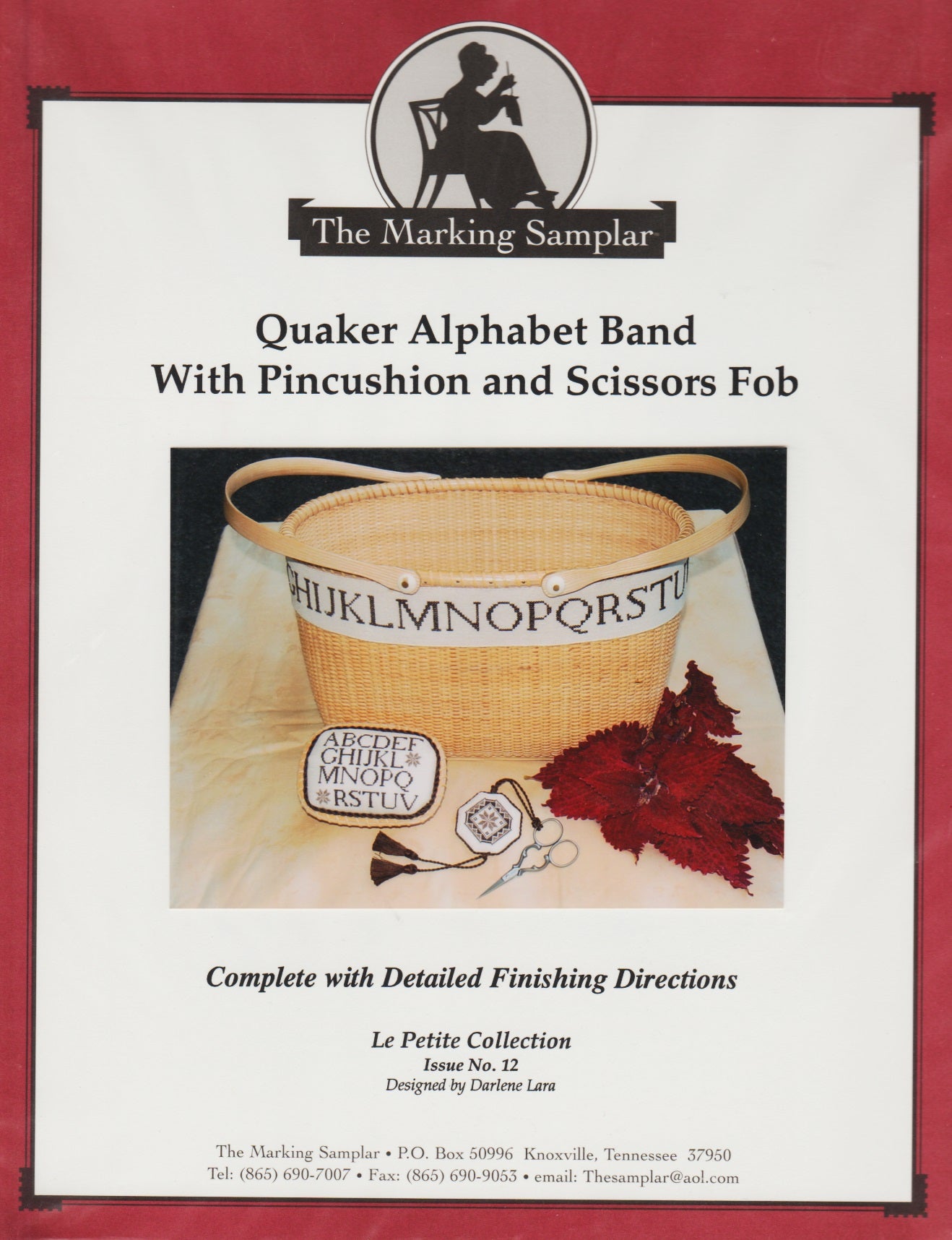 The Marking Samplar Quaker Alphabet Band cross stitch pattern