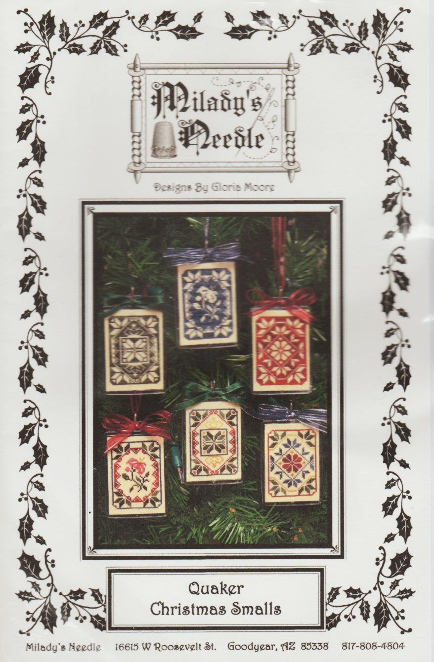 Milady's Needle Quaker Christmas Smalls cross stitch pattern