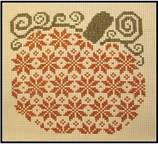 The Stitcherhood Quaker Pumpkin 201 cross stitch pattern