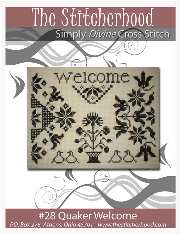 Stitcherhood Quaker Welcome cross stitch pattern