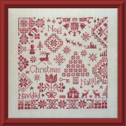 Jardin Prive Quaker de Noel Christmas cross stitch pattern