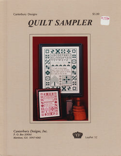 Canterbury Designs Quilt Sampler 32 cross stitch pattern
