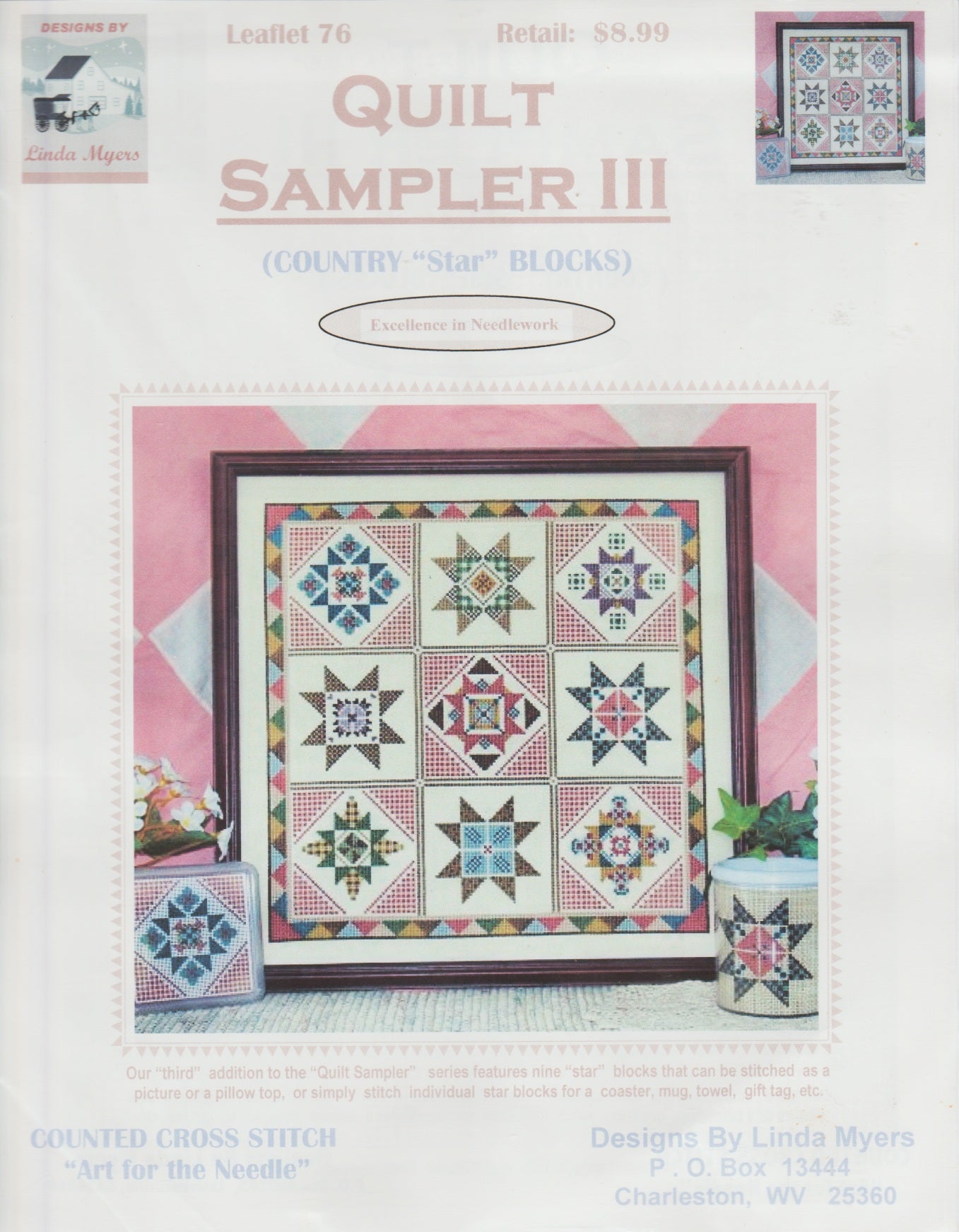 Linda Myers Quilt Sampler III 76 cross stitch pattern