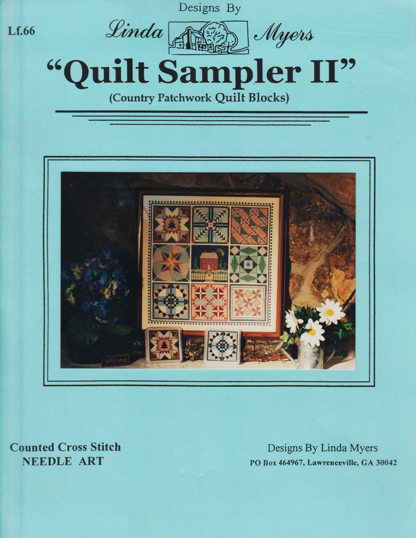Linda Myers Quilt Sampler II Lf 66 Amish cross stitch pattern