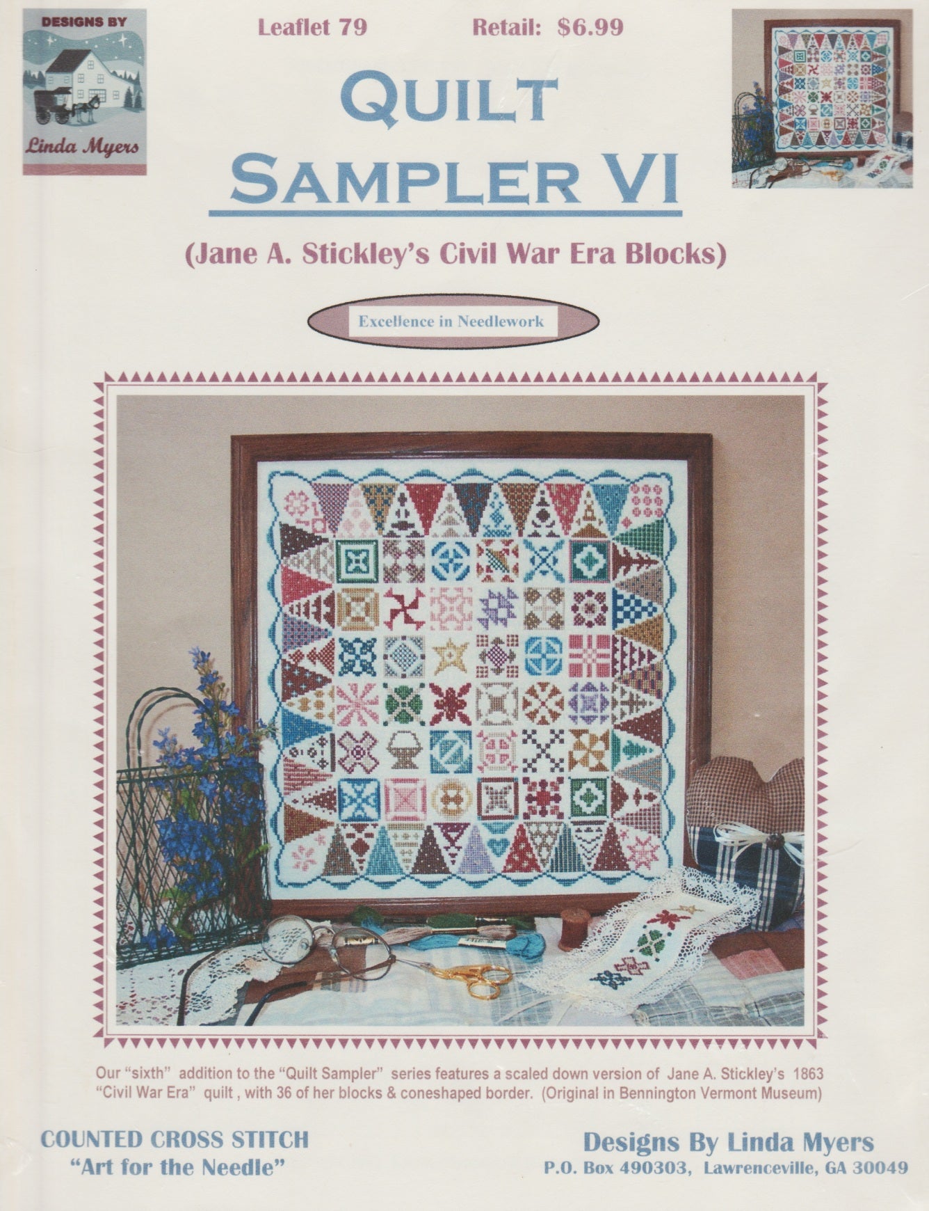 Linda Myers Quilt Sampler VI 79 cross stitch pattern