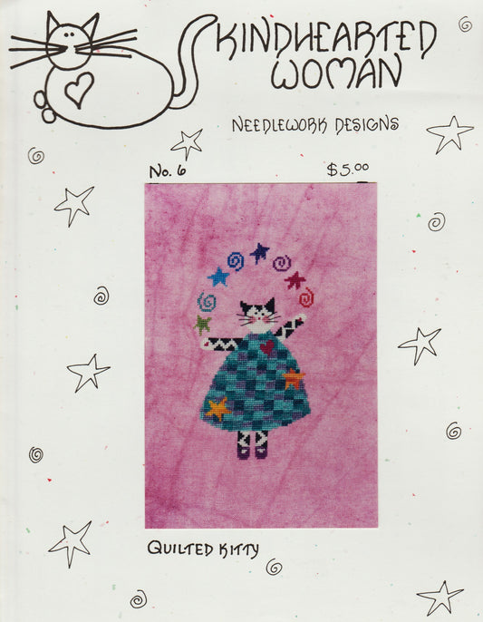 Kindhearted Woman Quilted Kitty cross stitch pattern