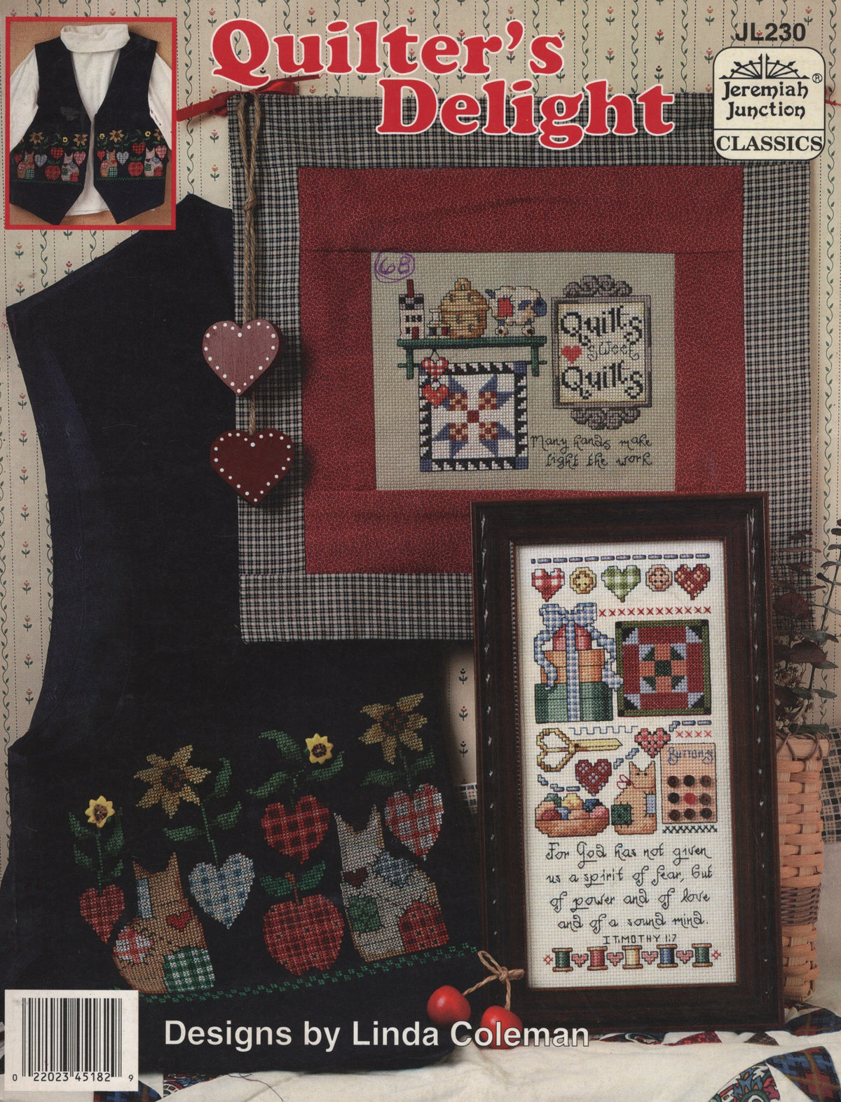 Jeremiah Junction Quilter's Delight JL230 cross stitch pattern
