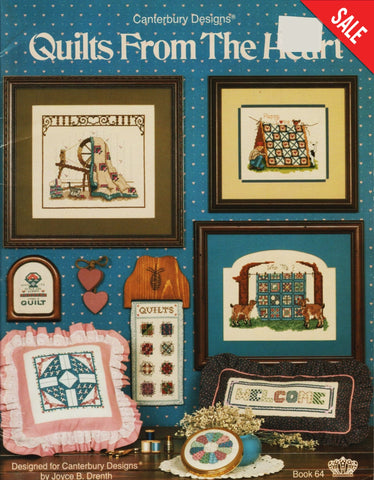Canterbury Designs Quilts From The Heart 64 cross stitch pattern