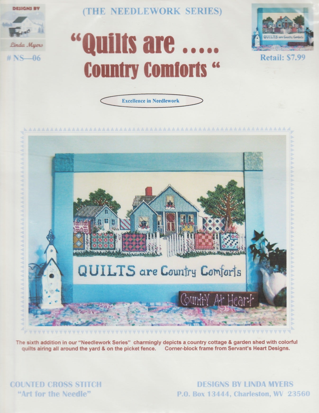 Linda Myers Quilts are... Country Comforts NS-06 cross stitch pattern