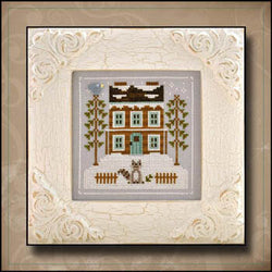 Country Cottage Needleworks Raccoon Cabin cross stitch pattern