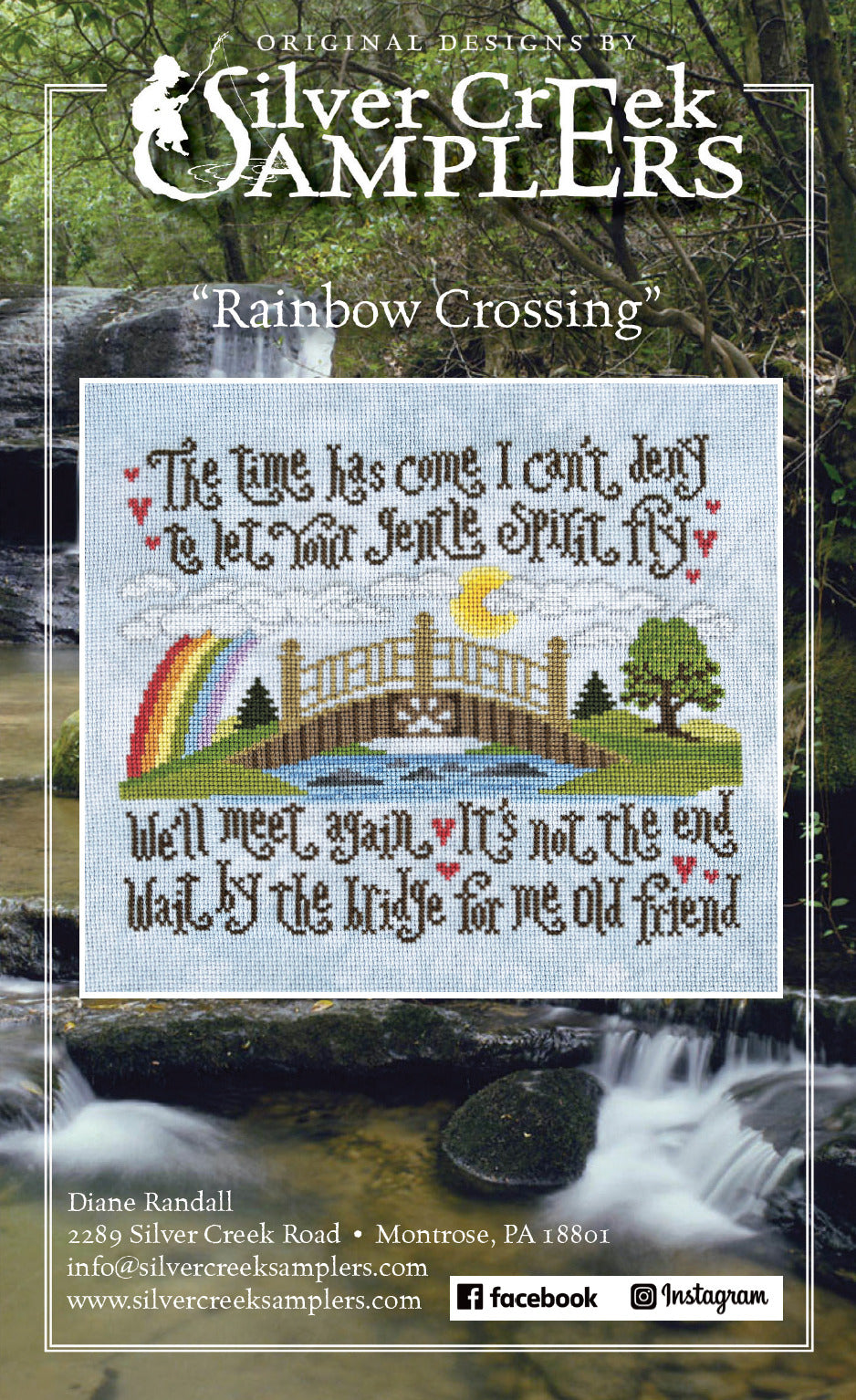 Silver Creek Samplers Rainbow Crossing cross stitch pattern