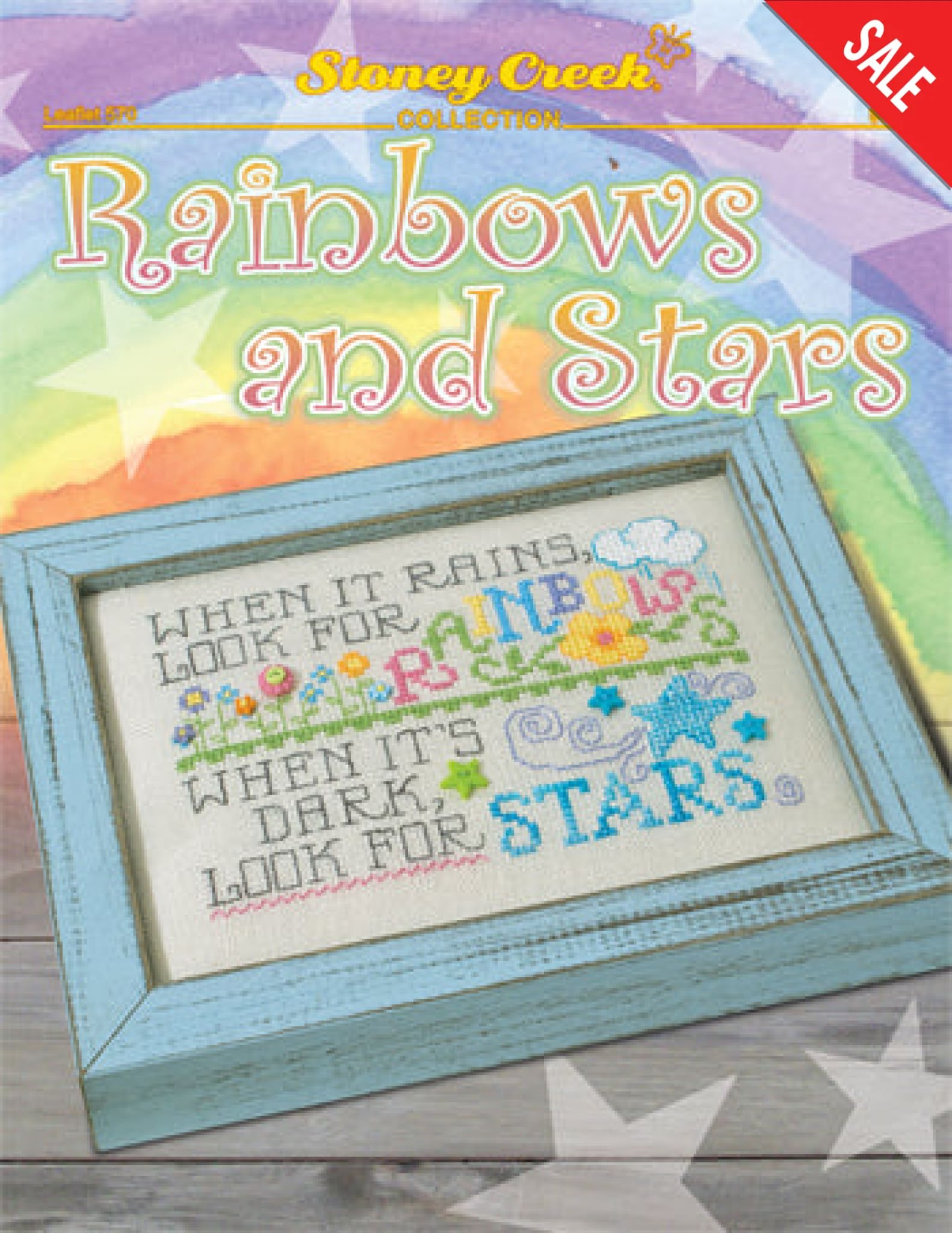 Stoney Creek Rainbows and Stars LFT570 cross stitch pattern