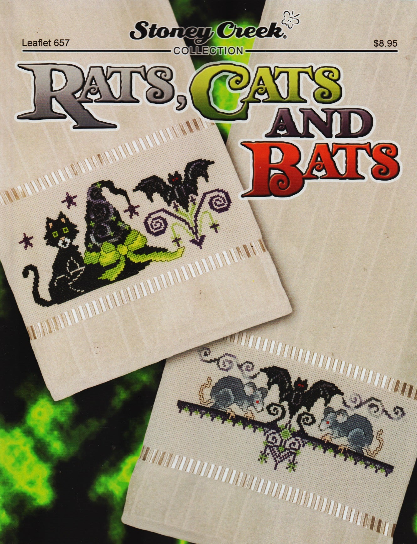 Stoney Creek Rats, Cats and Bats LFT657 halloween cross stitch pattern