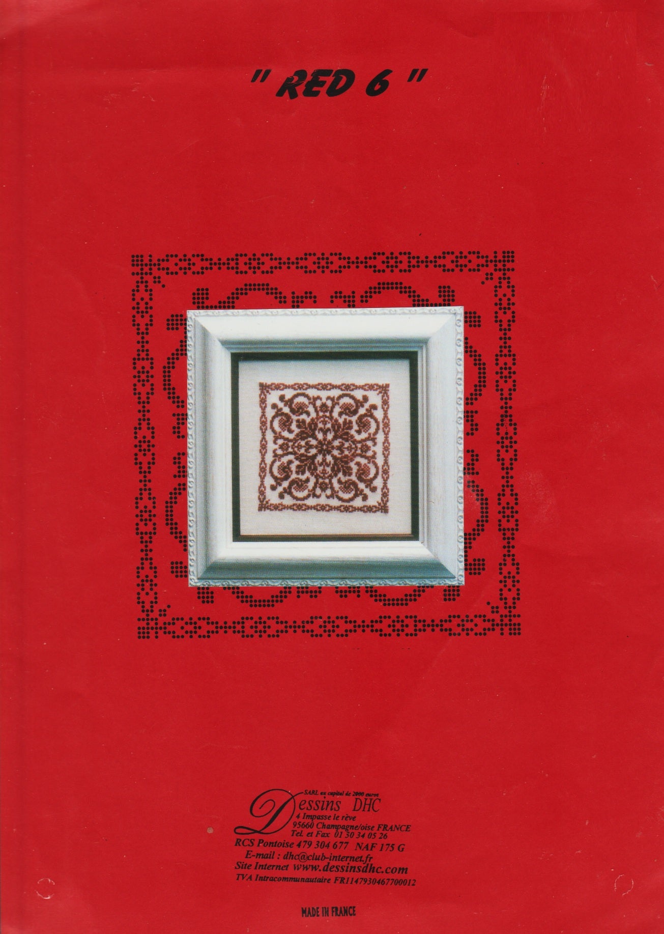 Dessins DHC Red 6 cross stitch pattern