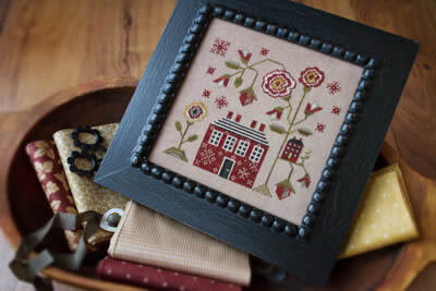 Plum STreet Samplers A Red Cottage cross stitch pattern