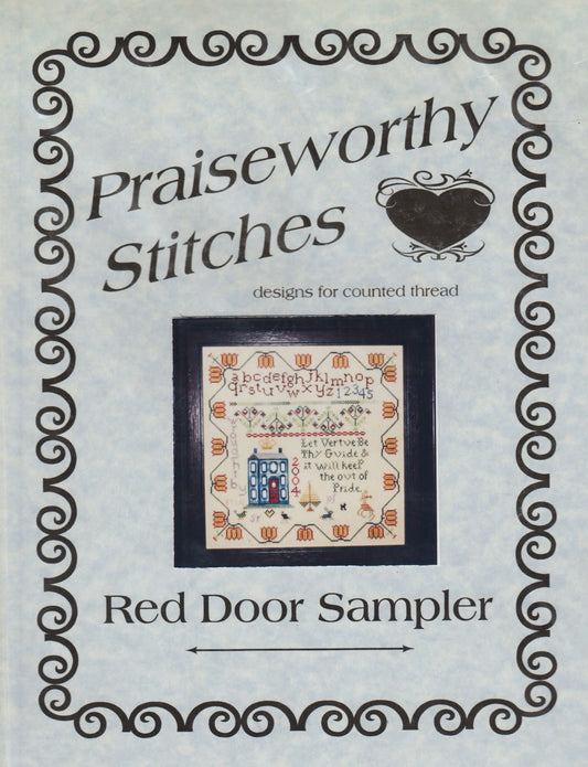 Stitches Red Door Sampler cross stitch pattern