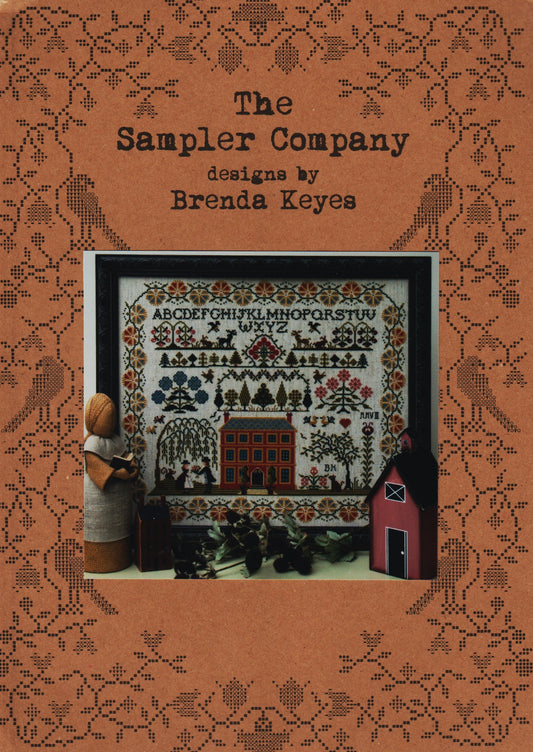 The Sampler Company Brenda Keyes Red House Sampler cross stitch pattern